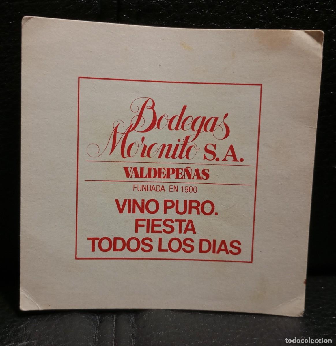 Coleccionismo: BODEGAS MORENITO S.A. - POSAVASOS - VALDEPE&Ntilde;AS CIUDAD REAL - CERVEZA - REFRESCOS - SIDRA - BITTER