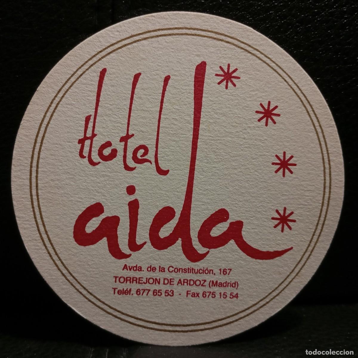 Coleccionismo: HOTEL AIDA - POSAVASOS - TORREJON DE ARDOZ MADRID - CERVEZA - REFRESCOS - SIDRA - BITTER