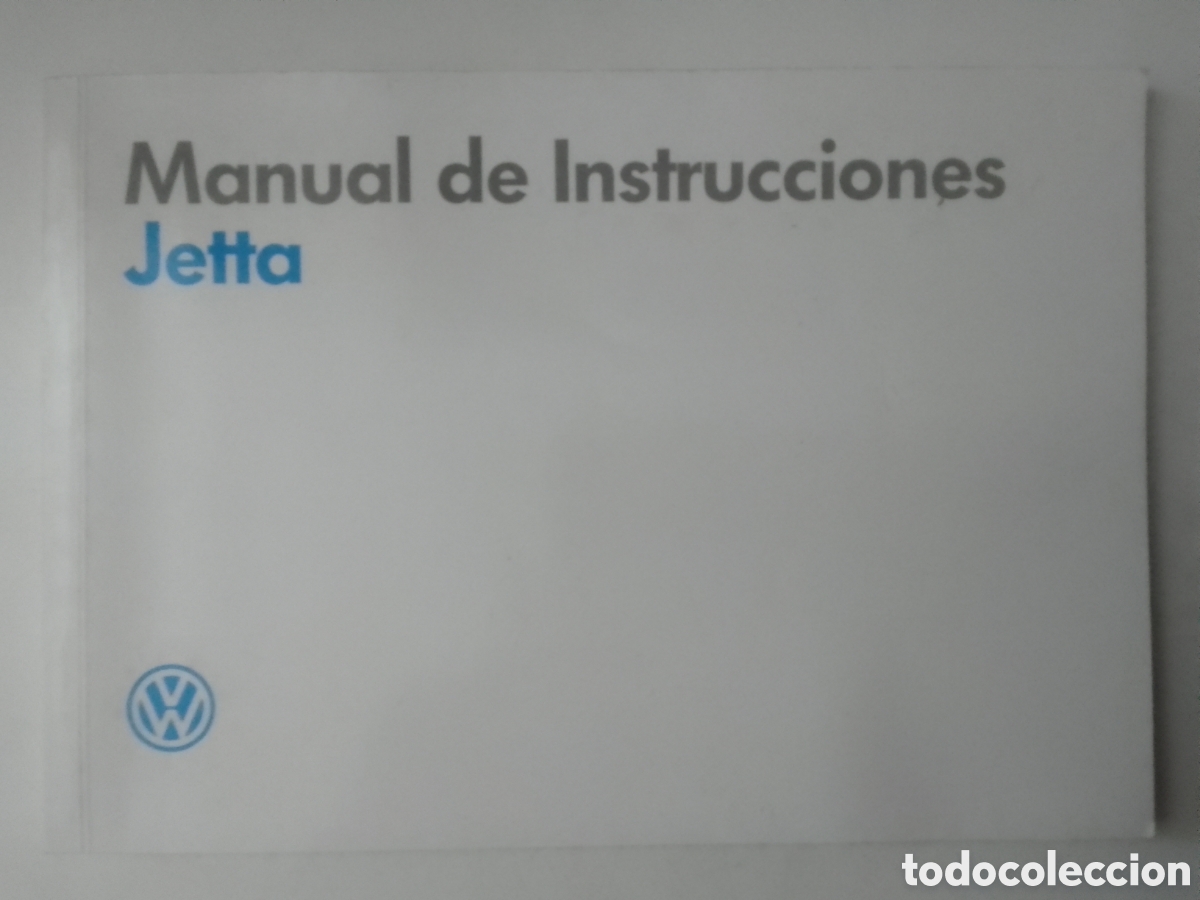 Coleccionismo: Manual de instrucciones Volkswagen Jetta.