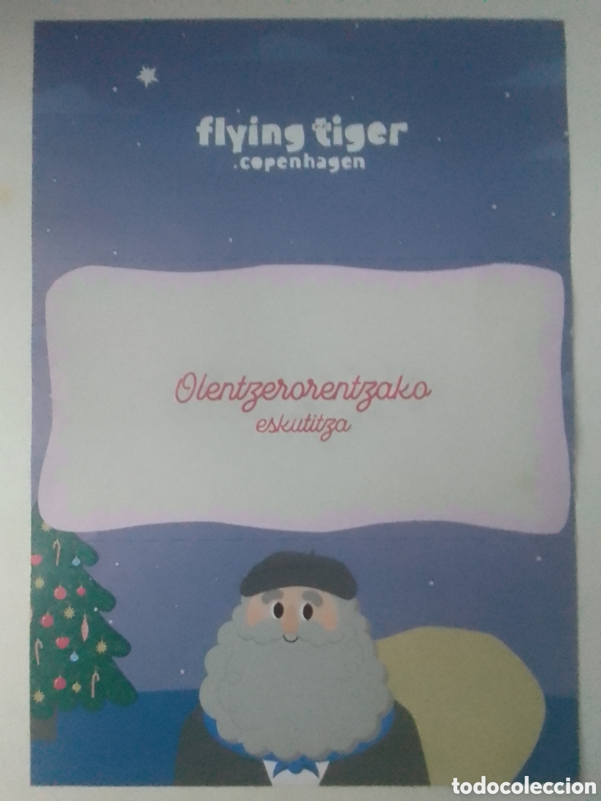 Coleccionismo: Carta Olentzero flying tiger copenhagen.