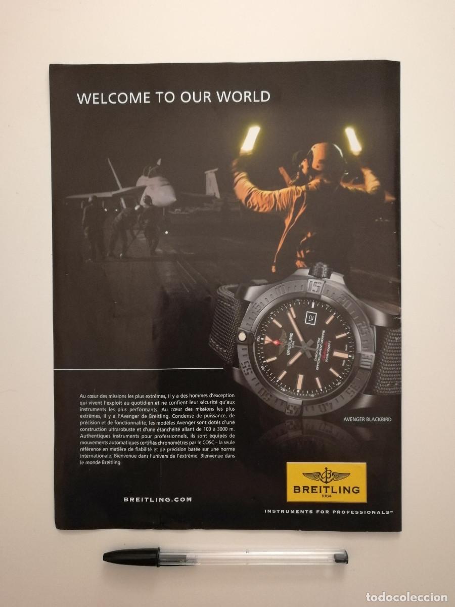 Coleccionismo: ANUNCIO ACARTONADO -A4- BREITLING - RELOJ - PUBLICIDAD LAMINA