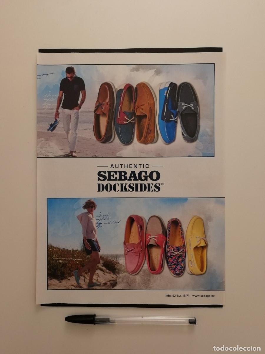 Coleccionismo: ANUNCIO ACARTONADO -A4- SEBAGO DOCKSIDES - ZAPATOS - PUBLICIDAD LAMINA