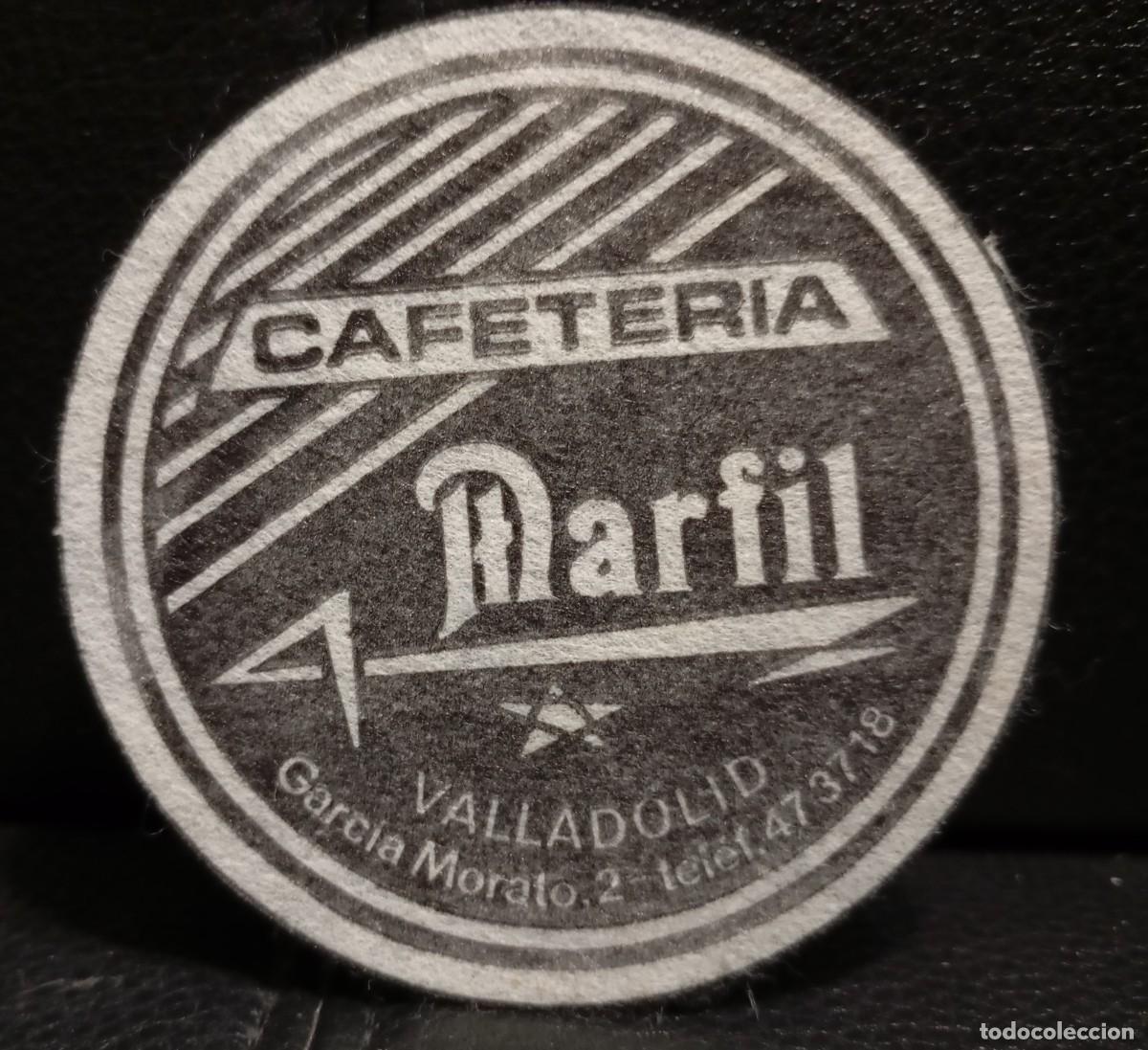 Coleccionismo: CAFETERIA MARFIL - POSAVASOS - VALLADOLID - CERVEZA - REFRESCOS - SIDRA - BITTER