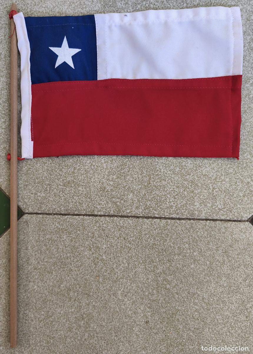Coleccionismo: BANDERA DE MANO - CHILE - 40 x 26 cm