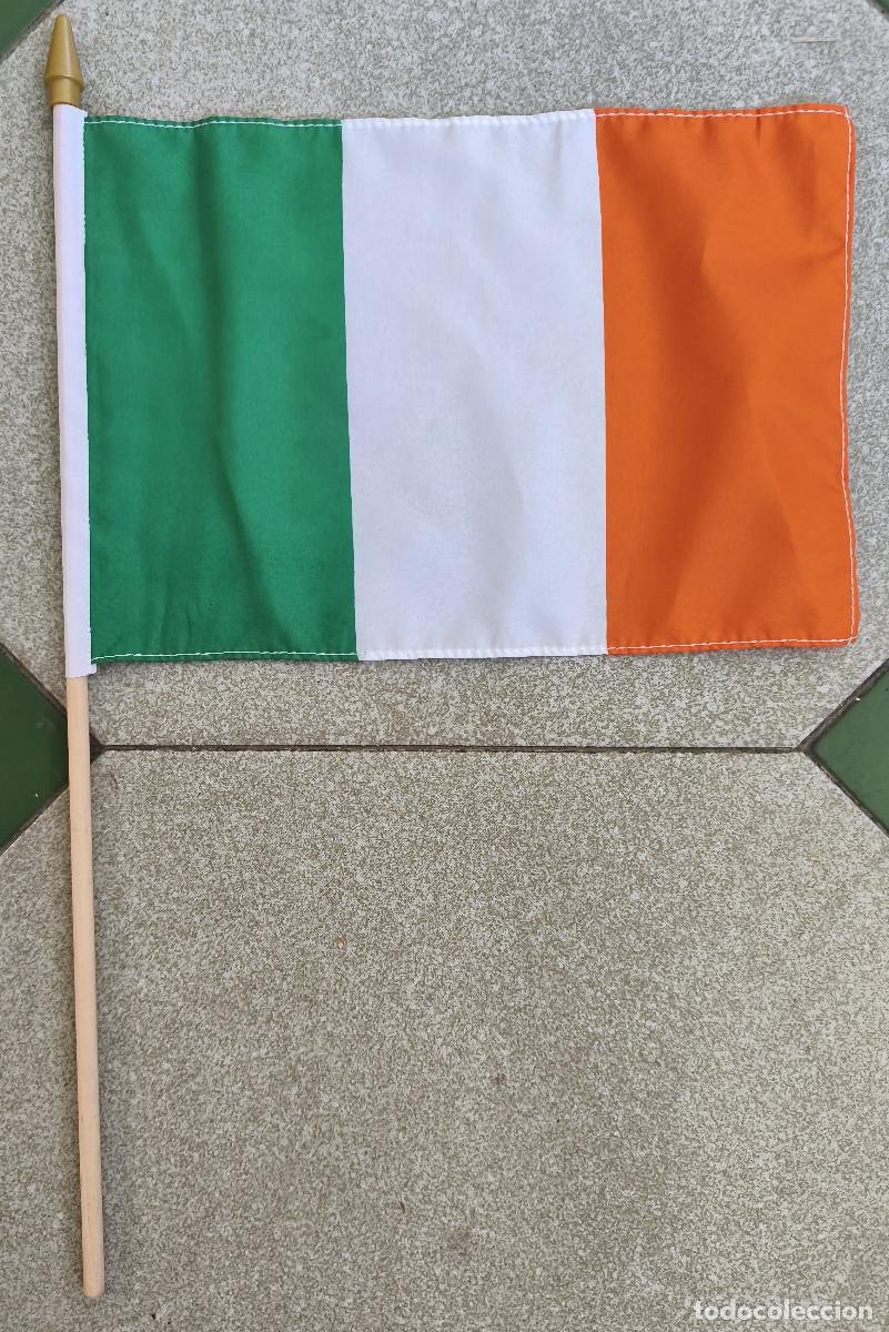 Coleccionismo: BANDERA DE MANO - IRLANDA - 48 x 30 cm