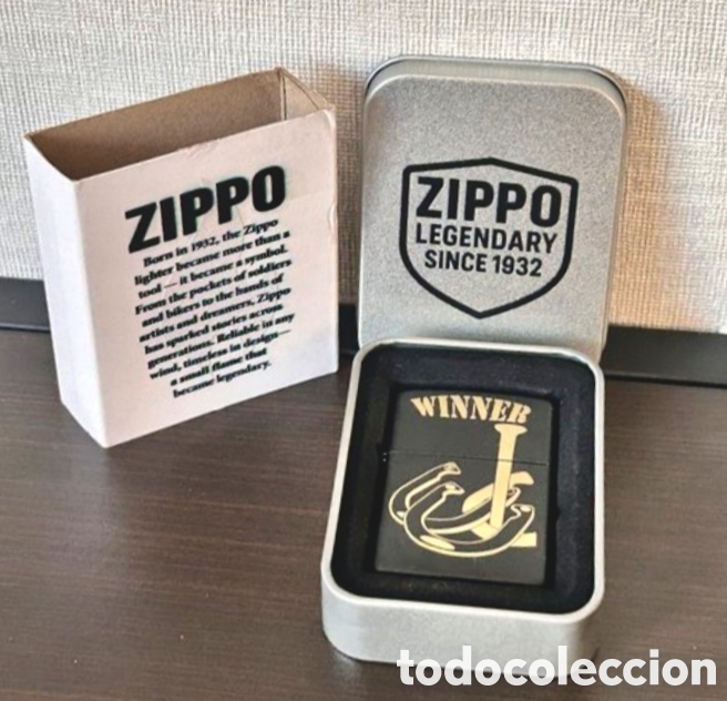 Coleccionismo: Zippo original Winner nuevo con caja metalica