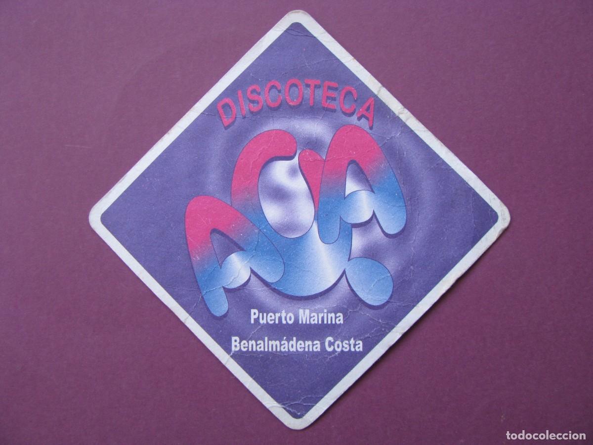 Coleccionismo: POSAVASOS DISCOTECA AQUA? PUERTO MARINA, BENALMADENA COSTA