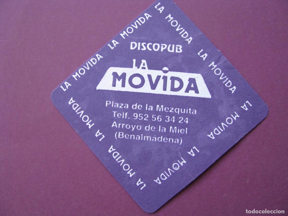 Coleccionismo: POSAVASOS DISCOPUB LA MOVIDA. ARROYO DE LA MIEL. BENALMADENA