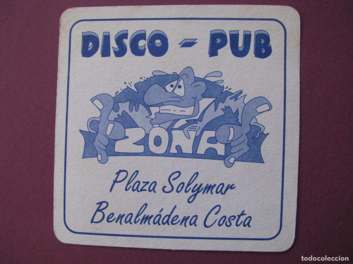 Coleccionismo: POSAVASOS DISCO-PUB ZONA. BENALMADENA COSTA
