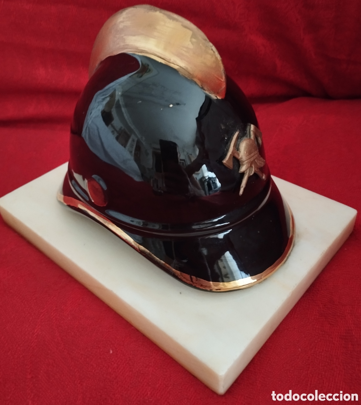 Coleccionismo: Antiguo Casco Bomberos. - Foto 2