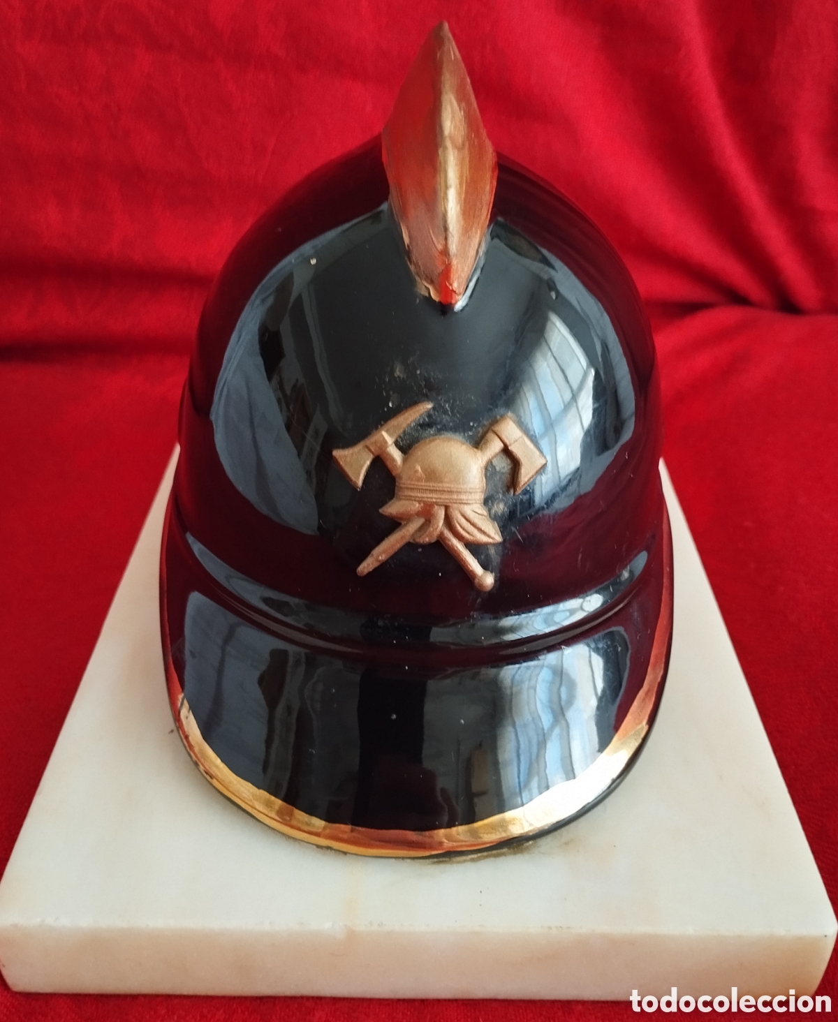 Coleccionismo: Antiguo Casco Bomberos. - Foto 3