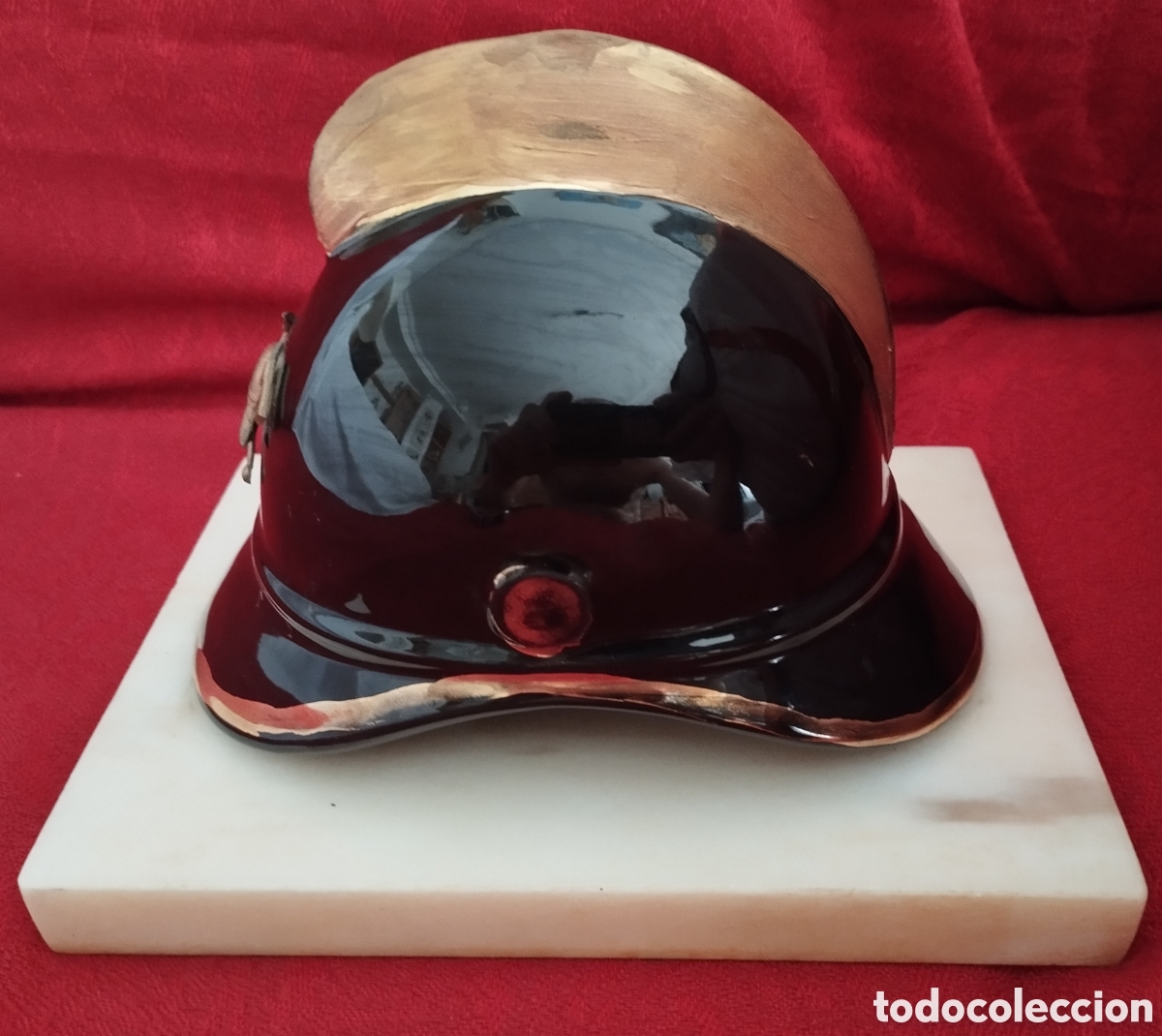 Coleccionismo: Antiguo Casco Bomberos. - Foto 6