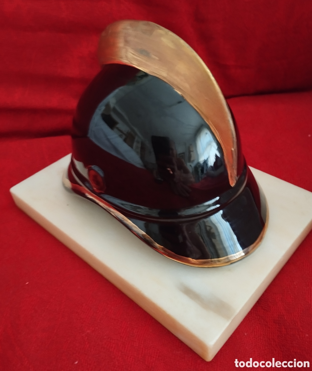 Coleccionismo: Antiguo Casco Bomberos. - Foto 10
