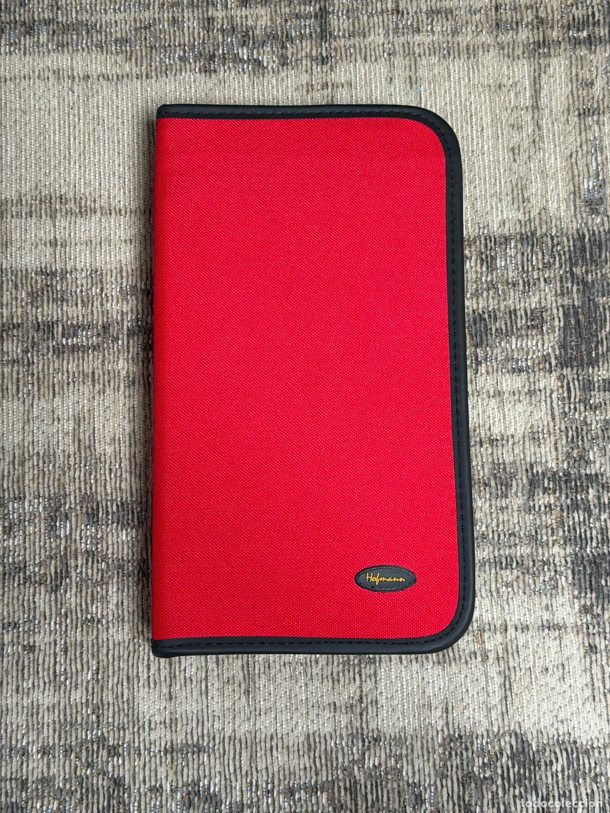 Coleccionismo: ESTUCHE ARCHIVADOR FUNDA ROJA HOFMANN CDS / DVDS PARA 48 UNIDADES
