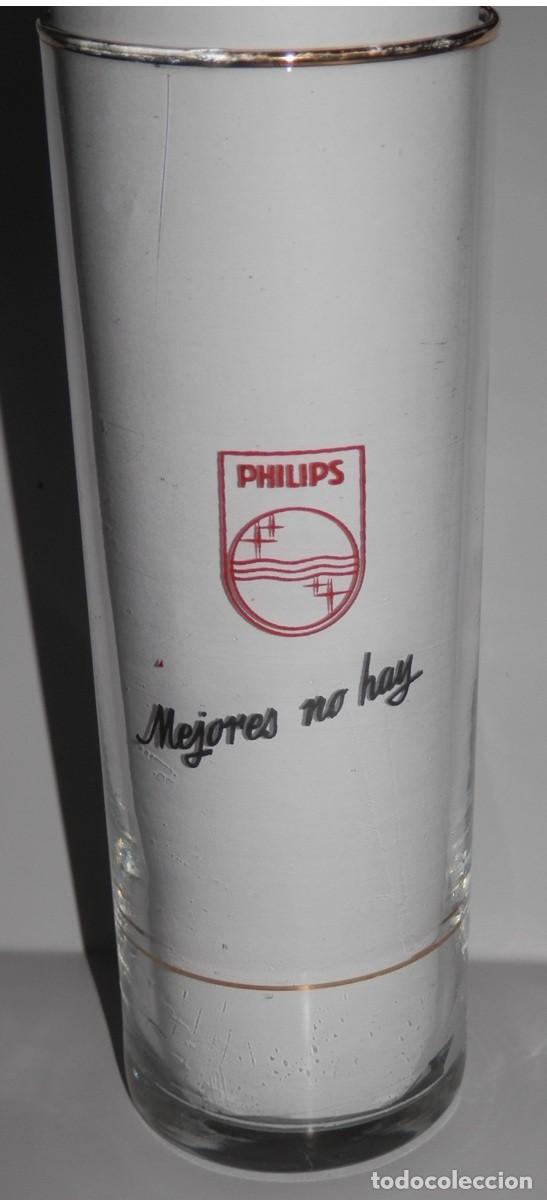 Coleccionismo: ANTIGUO VASO PHILIPS - ESTABLECIMIENTO CANDELA