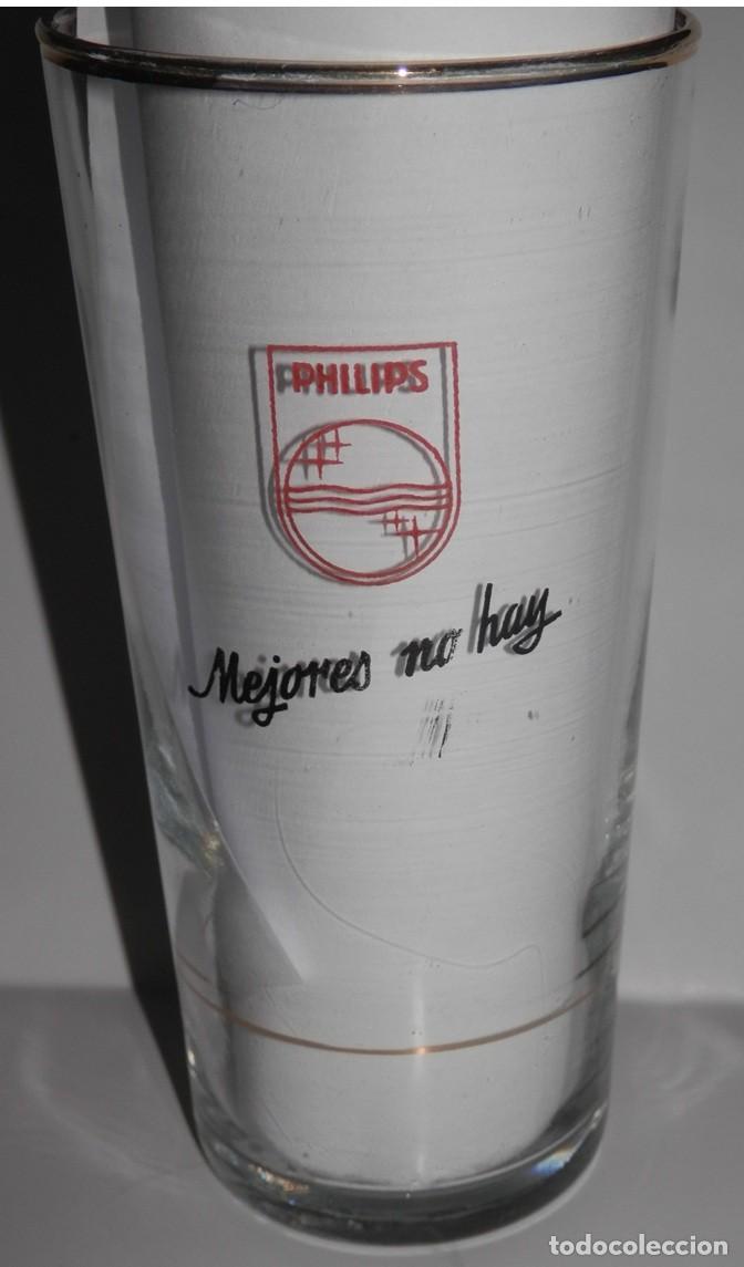 Coleccionismo: ANTIGUO VASO PHILIPS - ESTABLECIMIENTO CANDELA