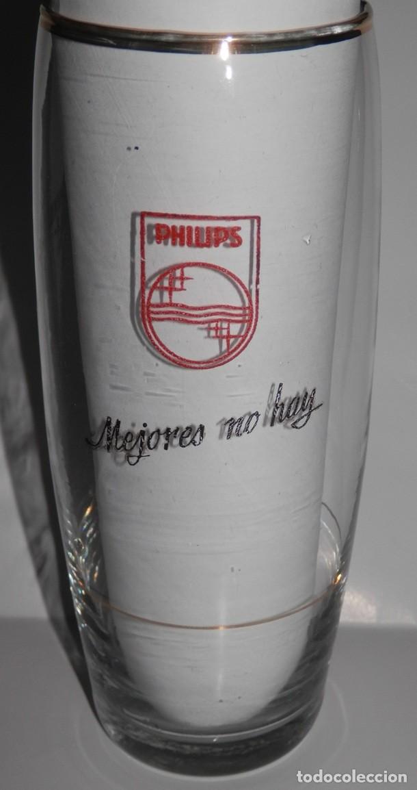 Coleccionismo: ANTIGUO VASO PHILIPS - ESTABLECIMIENTO CANDELA