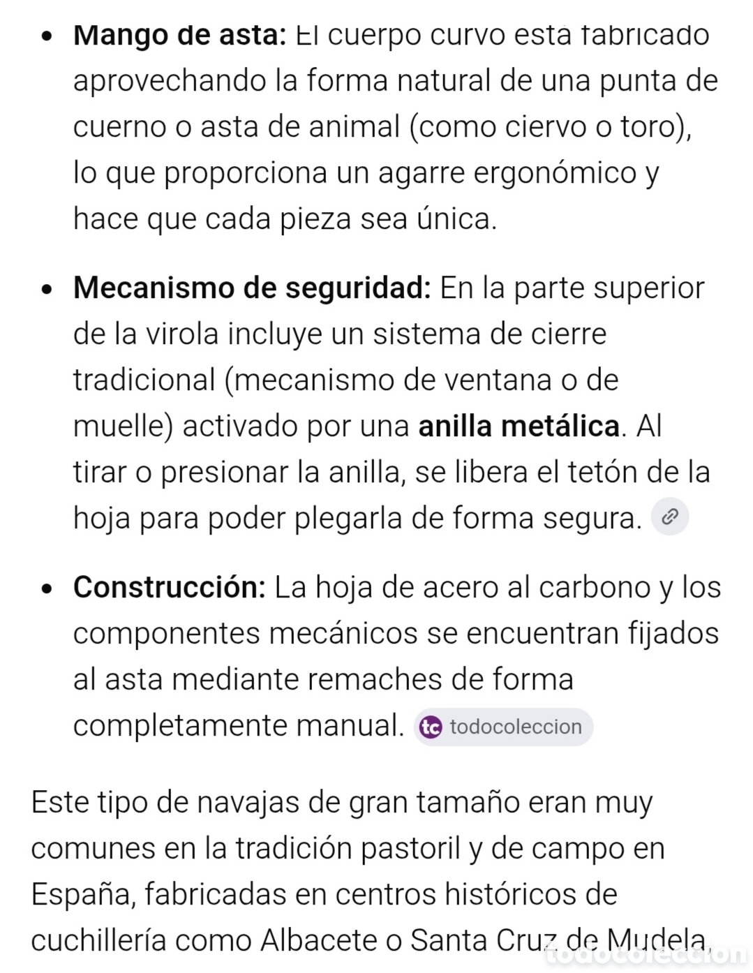 Coleccionismo: ANTIGUA NAVAJA ARTESANAL CON MANGO DE ASTA - Foto 6