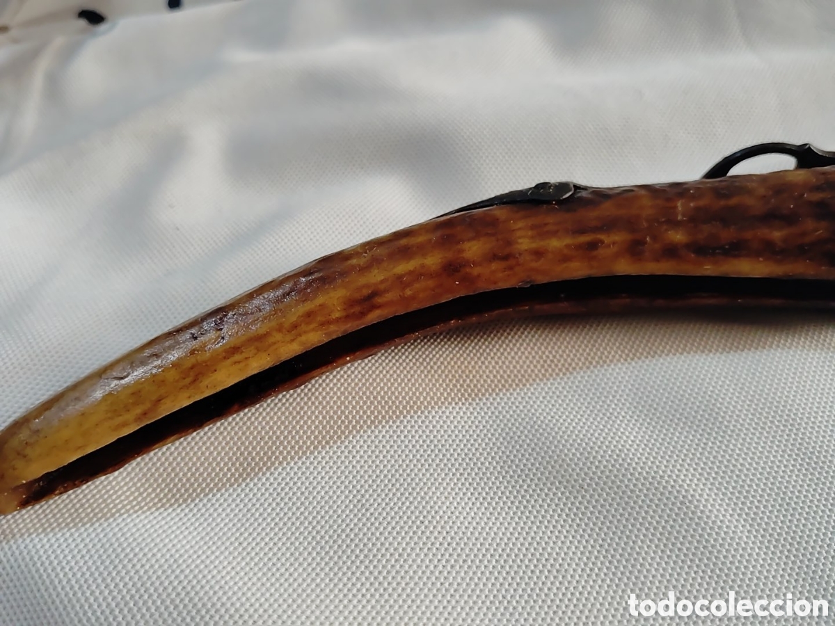 Coleccionismo: ANTIGUA NAVAJA ARTESANAL CON MANGO DE ASTA - Foto 11
