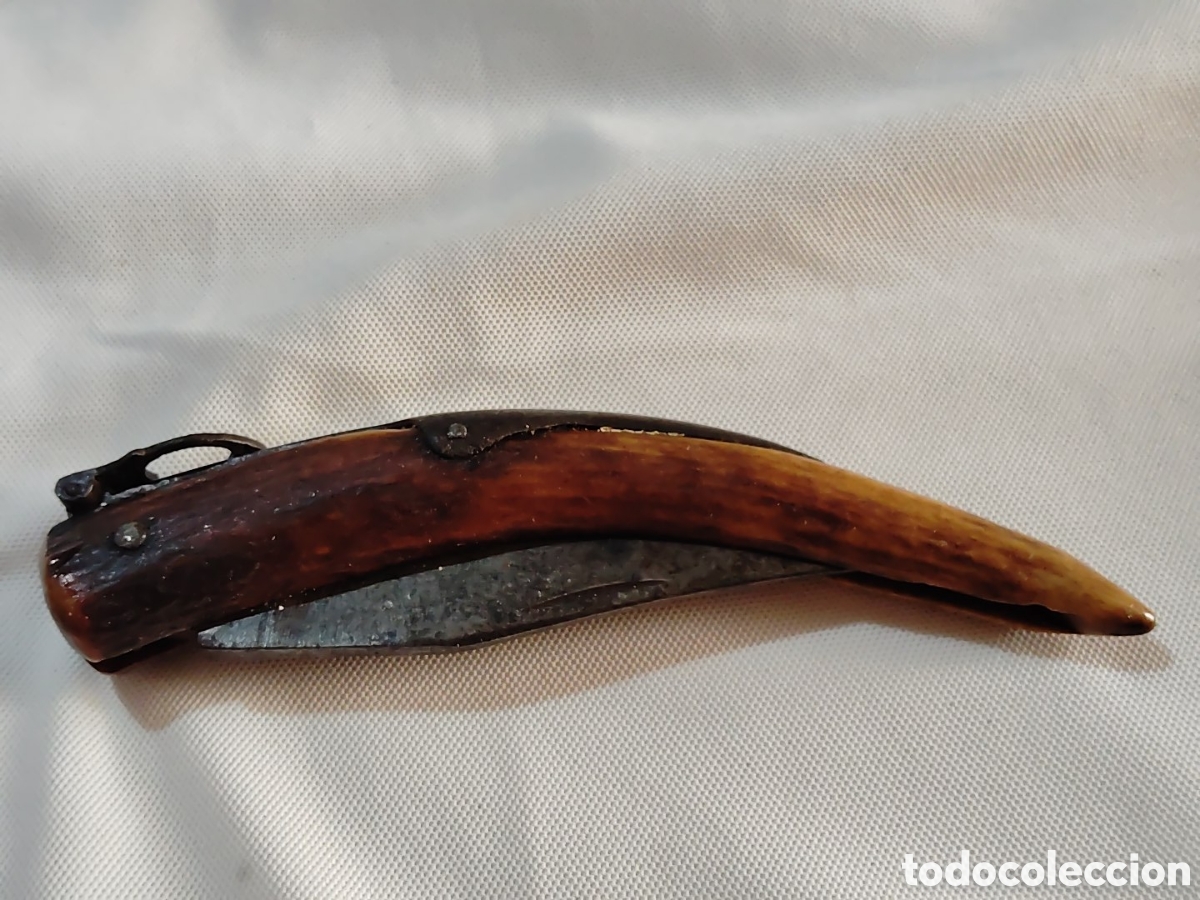 Coleccionismo: ANTIGUA NAVAJA ARTESANAL CON MANGO DE ASTA - Foto 16