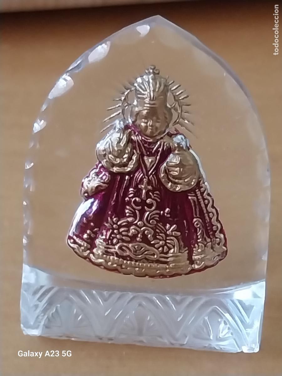 Coleccionismo: NI&Ntilde;O JESUS DE PRAGA CRISTAL FIGURA 3.86CMS ALTO