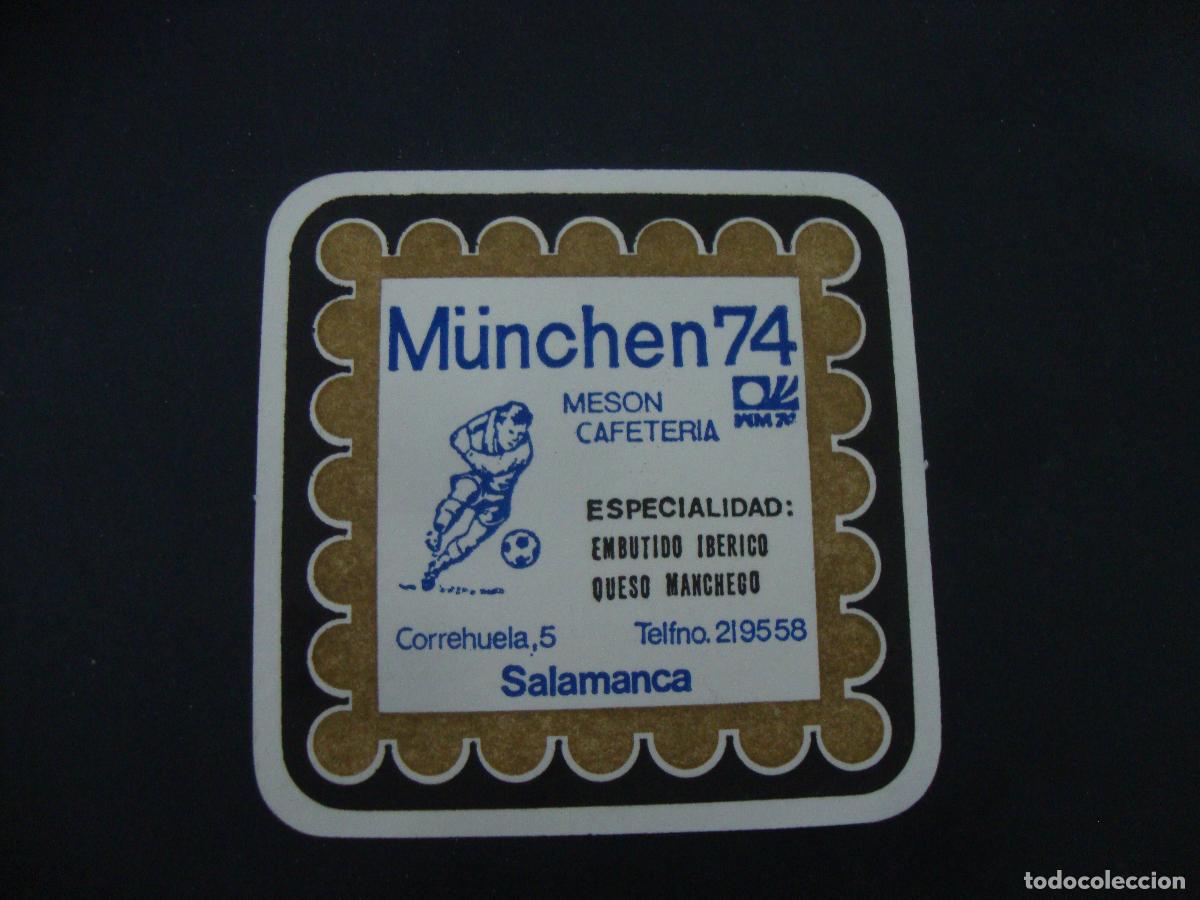 Coleccionismo: POSAVASOS MUNCHEN 74 MESOSN CAFETERIA SALAMANCA