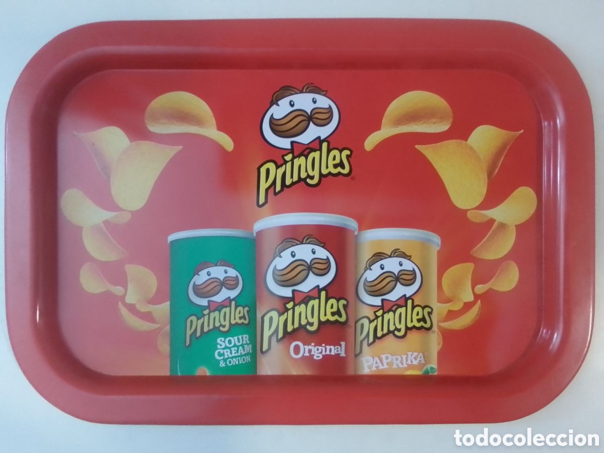 Coleccionismo: Bandeja met&aacute;lica Patatas Fritas Pringles.