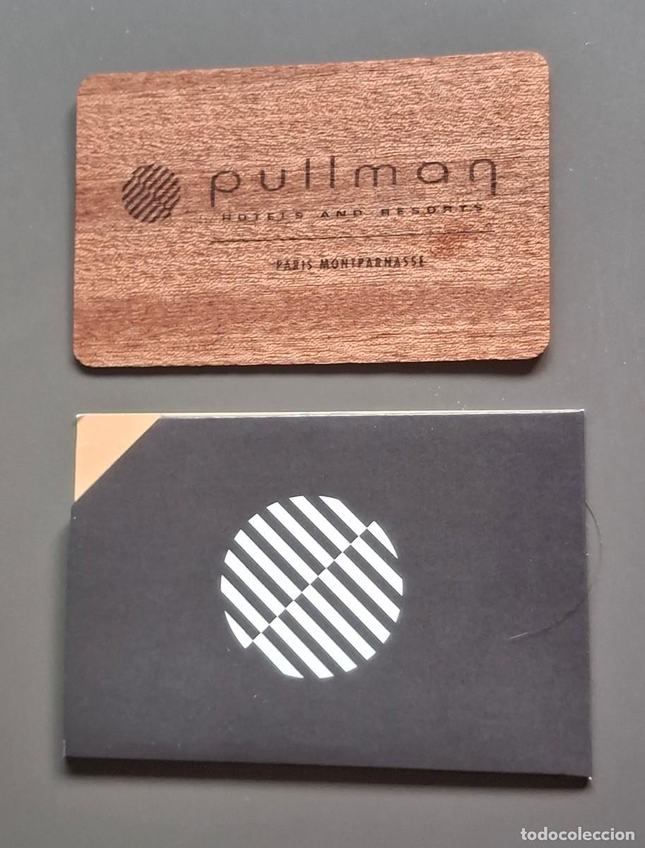 Coleccionismo: LLAVE MAGNETICA TARJETA HOTEL HOTELES CARD PULLMAN PARIS MONTPARNASSE DE MADERA CON FUNDA