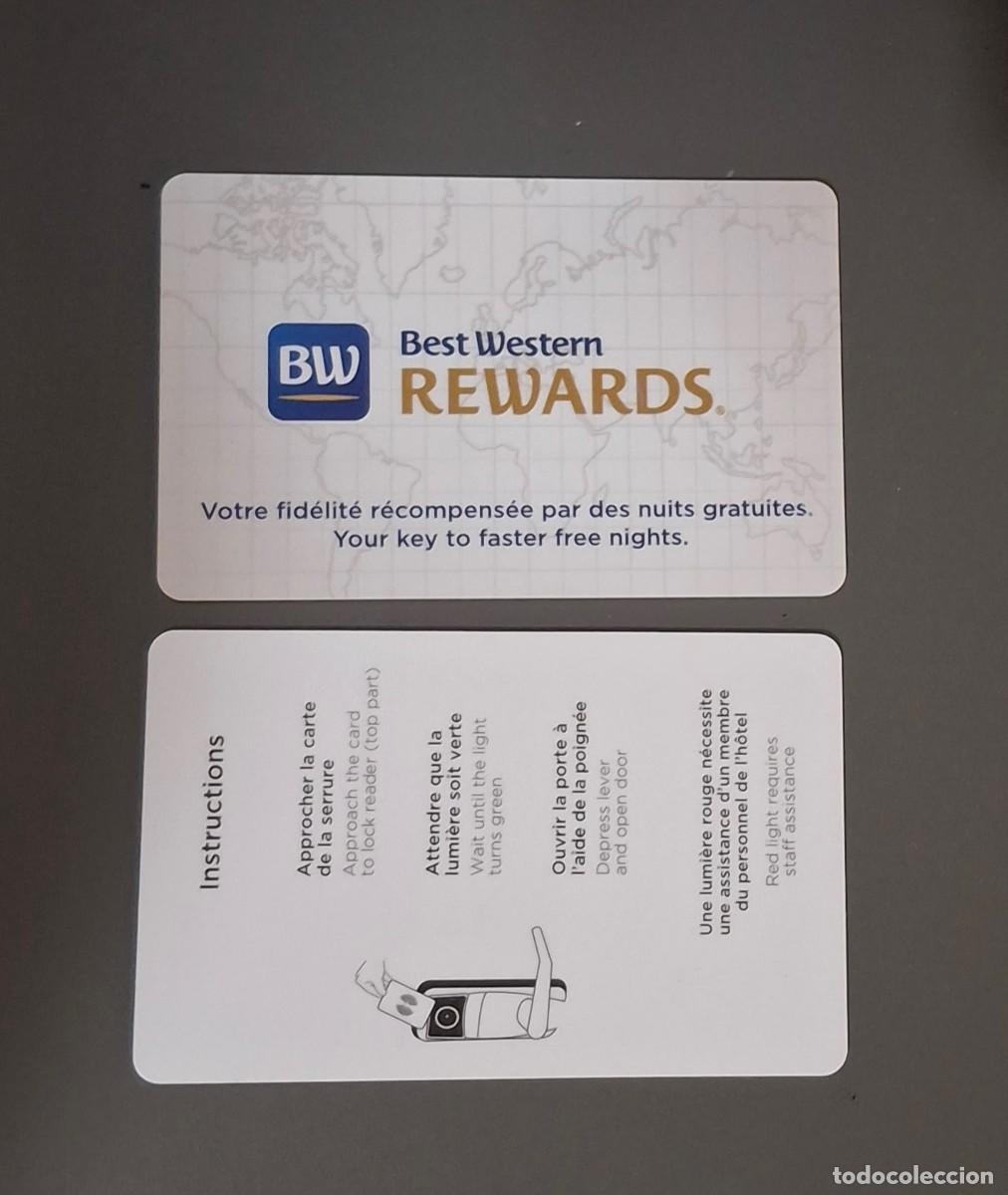 Coleccionismo: LLAVE MAGNETICA TARJETA HOTEL HOTELES CARD BW BEST WESTERN REWARDS