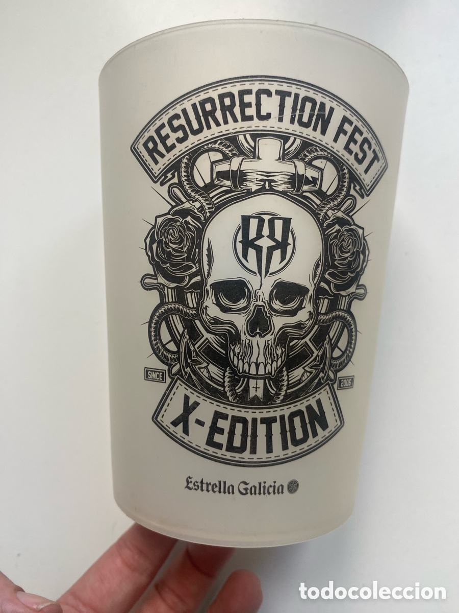 Coleccionismo: Vaso oficial Resurrection Fest 2006 1000 ml &ndash; Viveiro &ndash; Merchandising original
