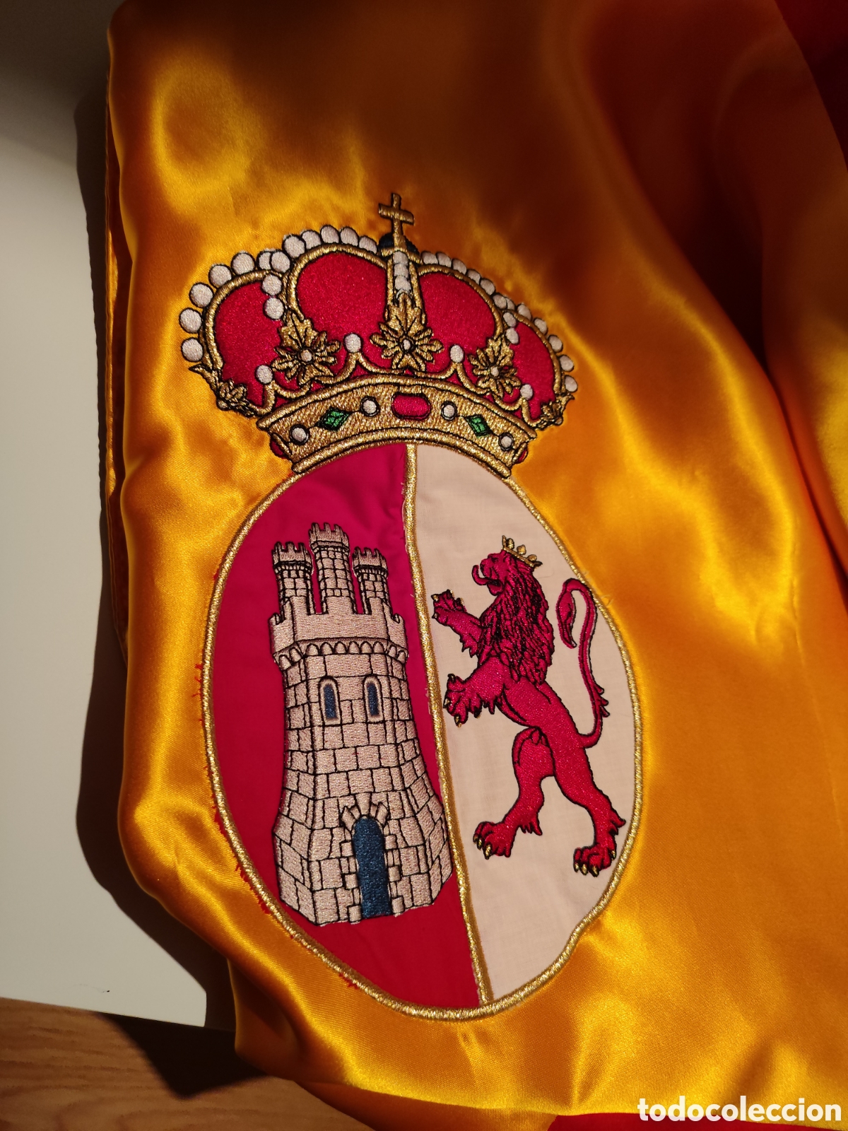 Coleccionismo: Bandera de Espa&ntilde;a bordada 1785 ultramar