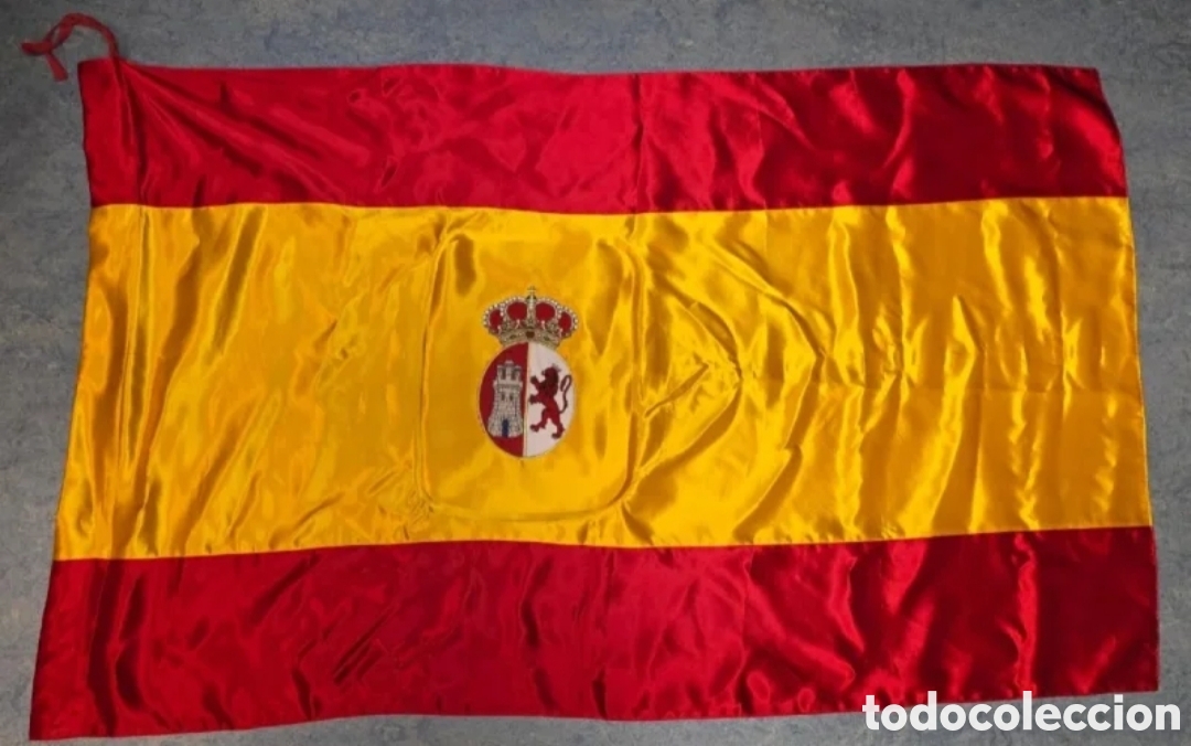 Coleccionismo: Bandera de Espa&ntilde;a bordada 1785 ultramar