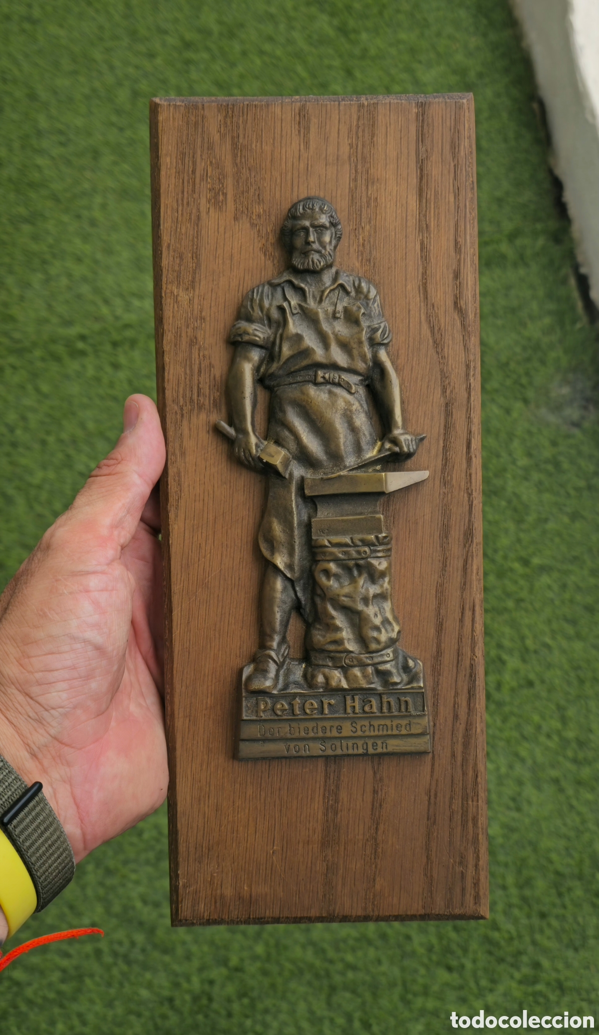 Coleccionismo: Placa bronce Solingen