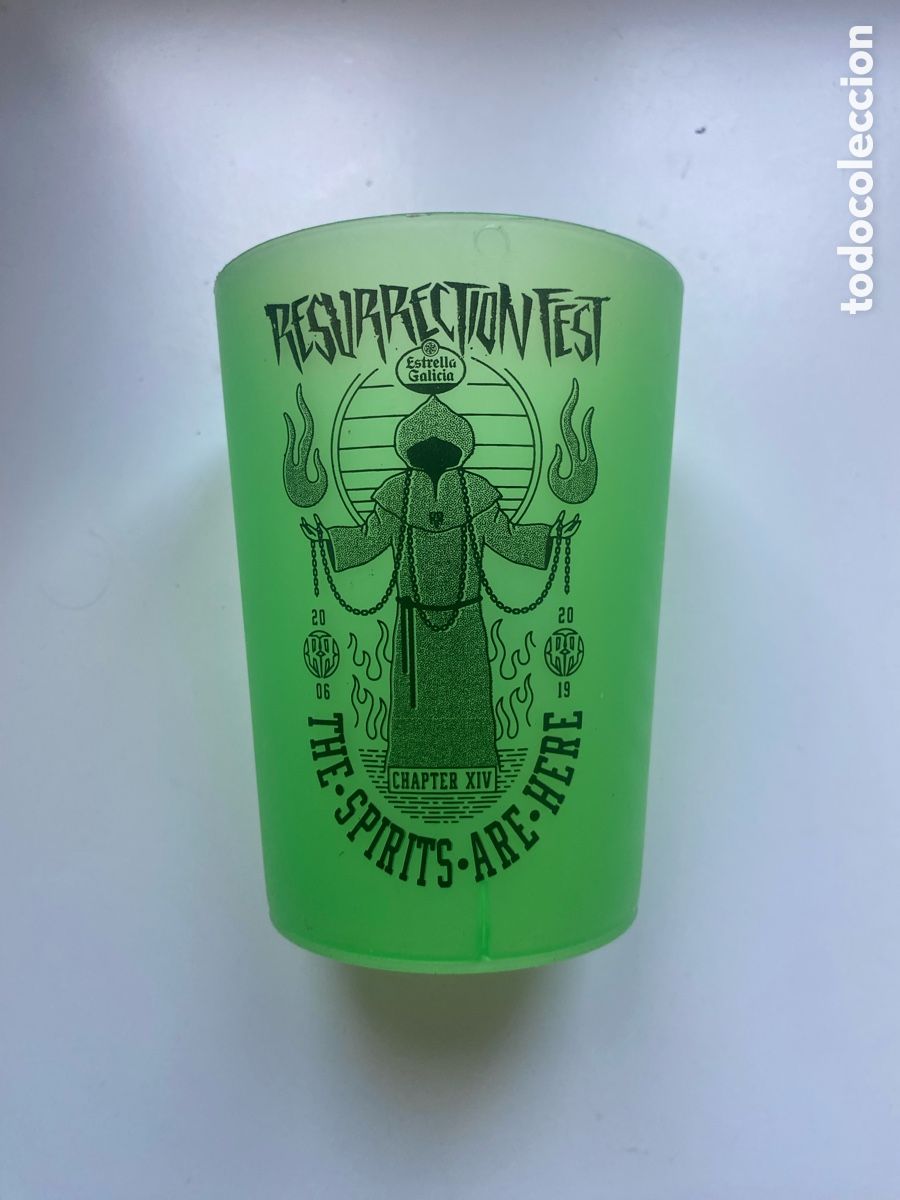 Coleccionismo: Vaso oficial Resurrection Fest 2019 &ndash; Estrella Galicia &ndash; Viveiro &ndash; Merchandising original