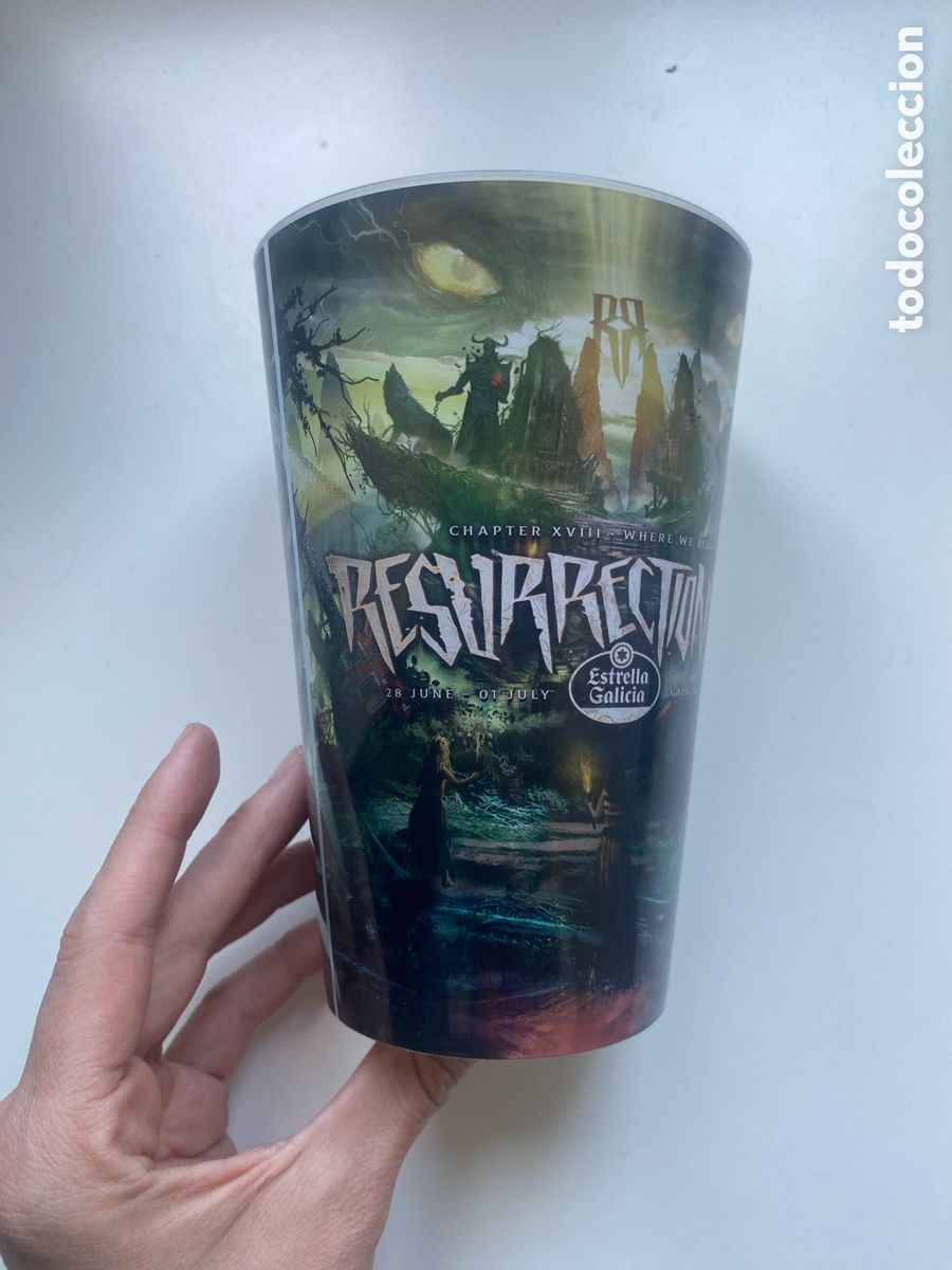 Coleccionismo: Vaso oficial Resurrection Fest 2023 1000 ml &ndash; Estrella Galicia &ndash; Viveiro &ndash; Merchandising original