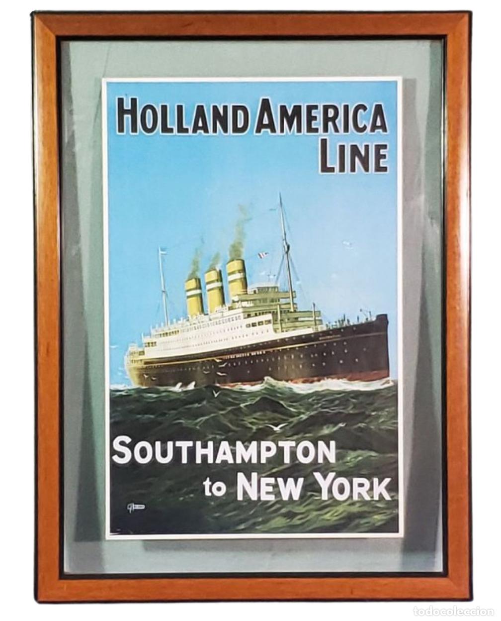 Colecionismo: P&oacute;ster original Holland America Line