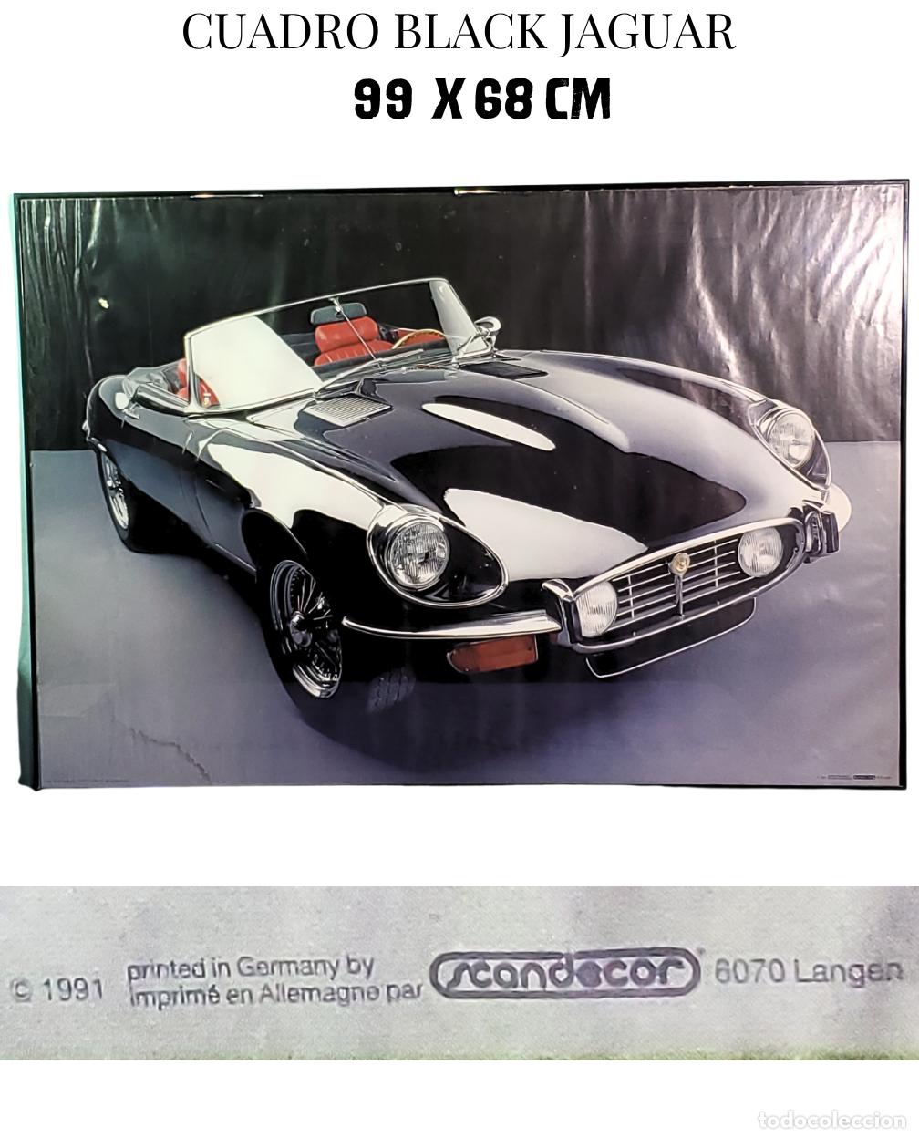 Coleccionismo: Cuadro de un Jaguar E-Type cl&aacute;sico