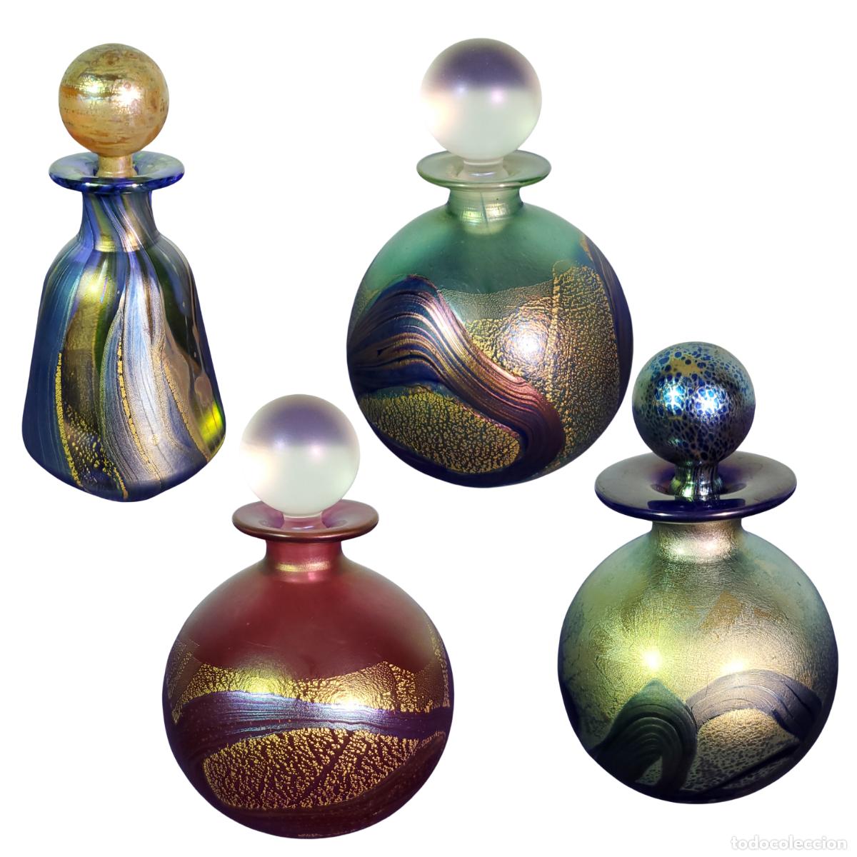 Coleccionismo: 4 piezas Isle of Wight Glass