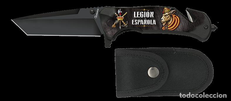 Coleccionismo: navaja albainox negra seguridad LEGION 18751ID011