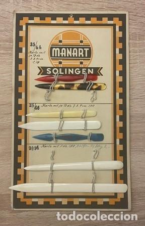 Coleccionismo: ART&Iacute;CULOS MANICURA MANART - SOLINGEN - TARJETA CAT&Aacute;LOGO - SET DE 7 - ORIGINALES