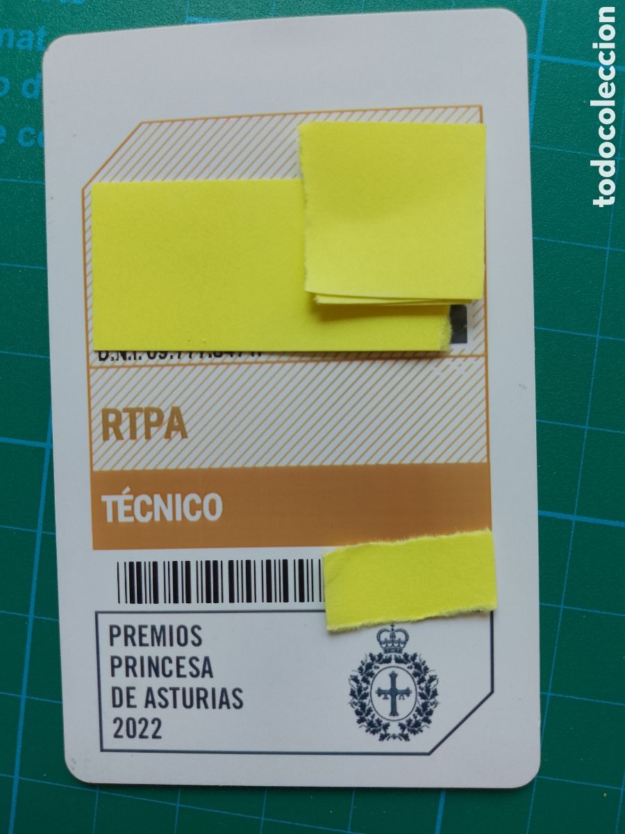 Coleccionismo: PREMIOS PRINCESA DE ASTURIAS 2022 . PASE PRENSA . TECNICO TV .