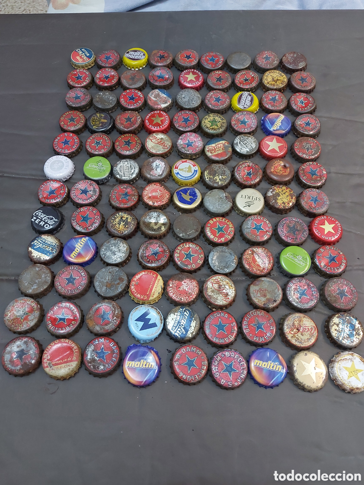 Coleccionismo: XL(II)108 CHAPAS ANTIGUAS