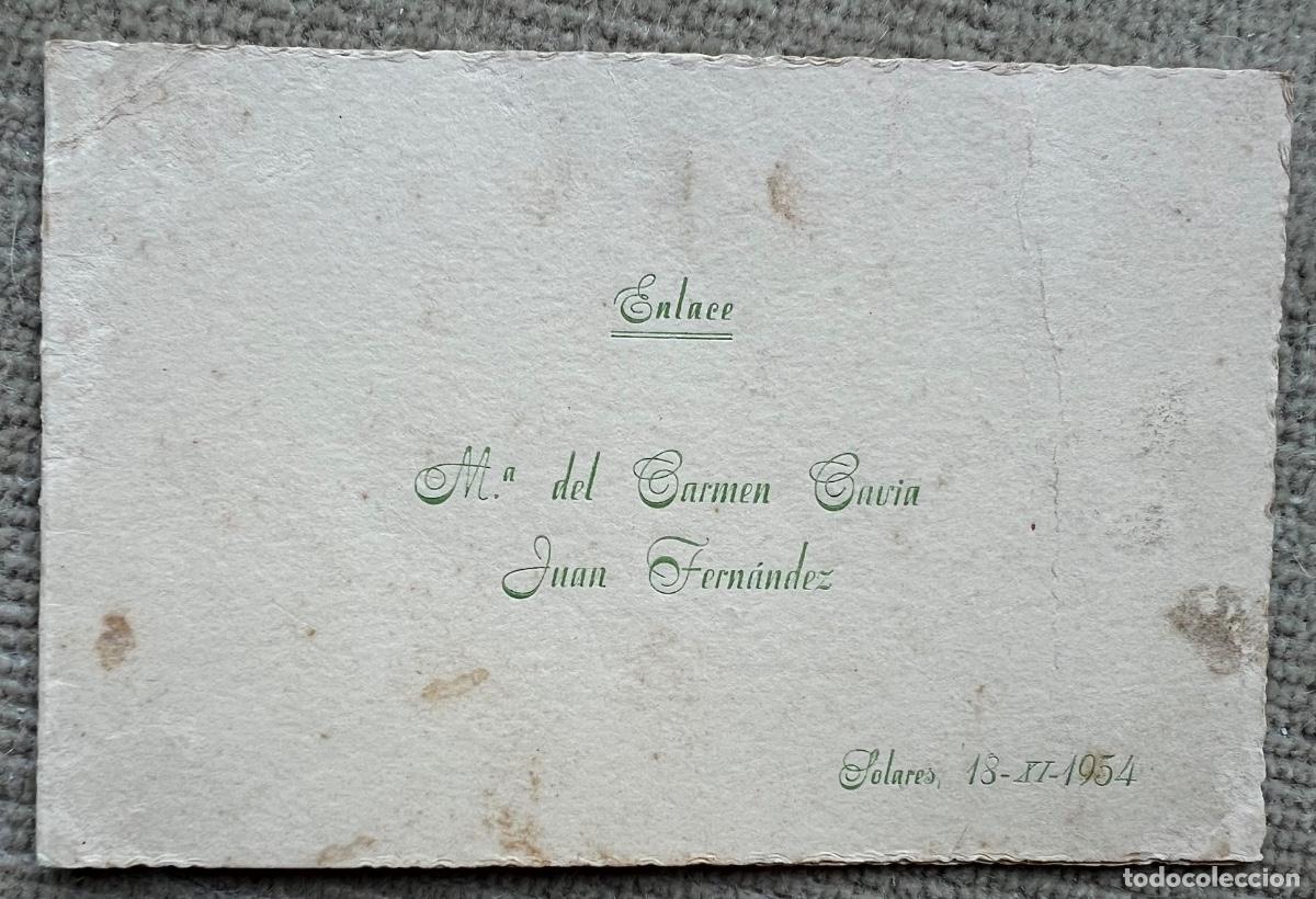 Coleccionismo: Men&uacute; de boda Restaurante Casa Enrique - A&ntilde;o 1954 - Solares (Cantabria)