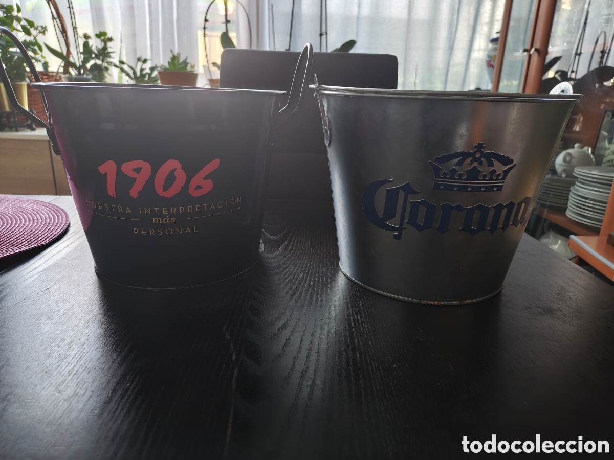 Coleccionismo: Cubos cerveza de 1906 y corona