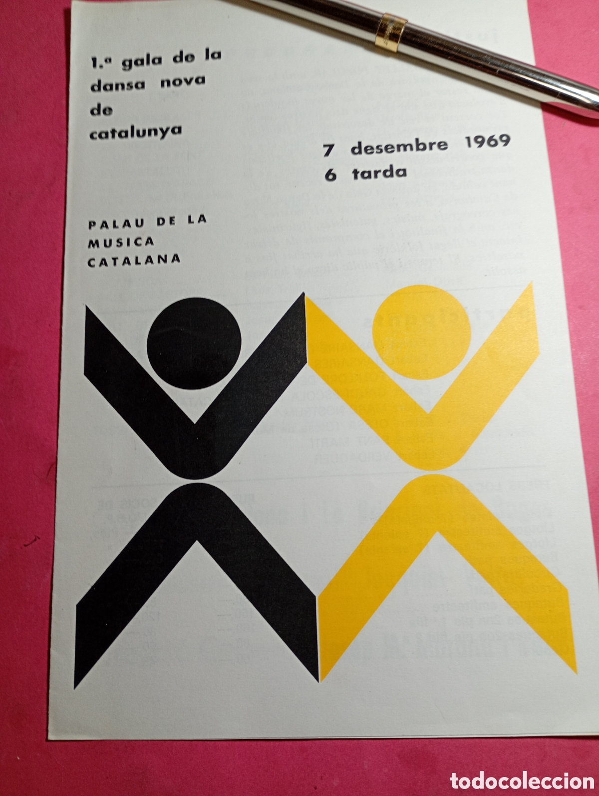 Coleccionismo: 1&ordf; GALA DE LA DANSA NOVA CATALANA AL PALAU DE LA M&Uacute;SICA 7/12 1969 BARCELONA