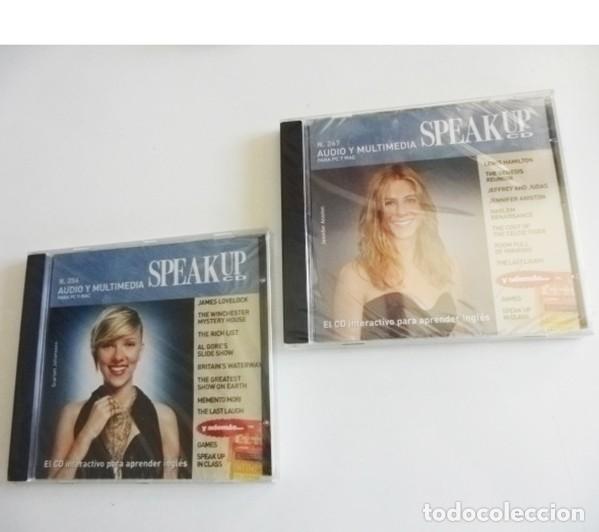 Coleccionismo: SPEAK UP - LOTE DE 2 CD PRECINTADOS EN PORTADA SCARLETT JOJANSSON / JENNIFER ANISTON APRENDER INGL&Eacute;S