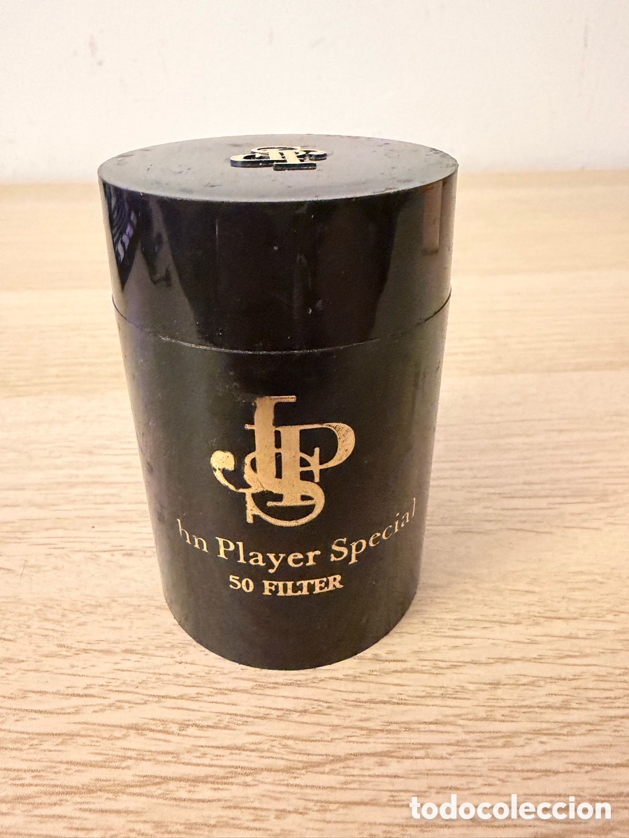 Coleccionismo: Bote 50 cigarros John Player England pl&aacute;stico vintage
