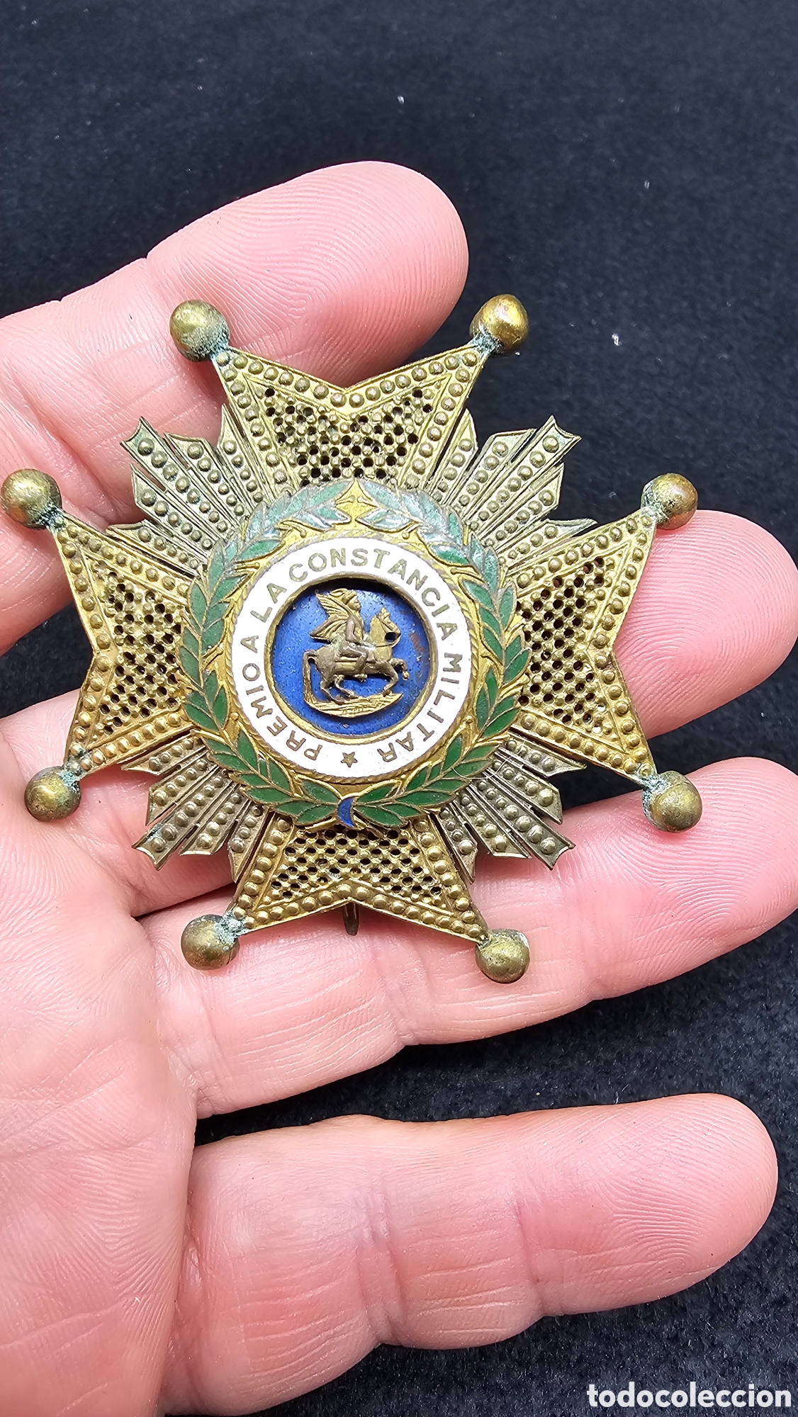 Coleccionismo: Placa de la Real y Militar Orden de San Hermenegildo de la &eacute;poca de Franco
