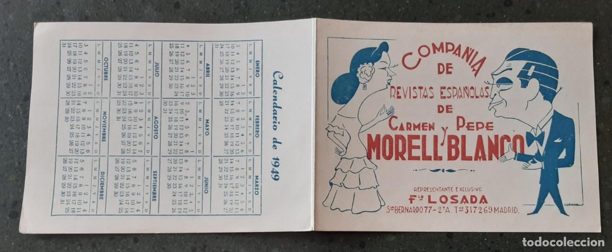 Coleccionismo: CARMEN MORELL Y PEPE BLANCO COMPA&Ntilde;&Iacute;A DE REVISTAS ESPA&Ntilde;OLAS,FELICITACI&Oacute;N DE NAVIDAD.