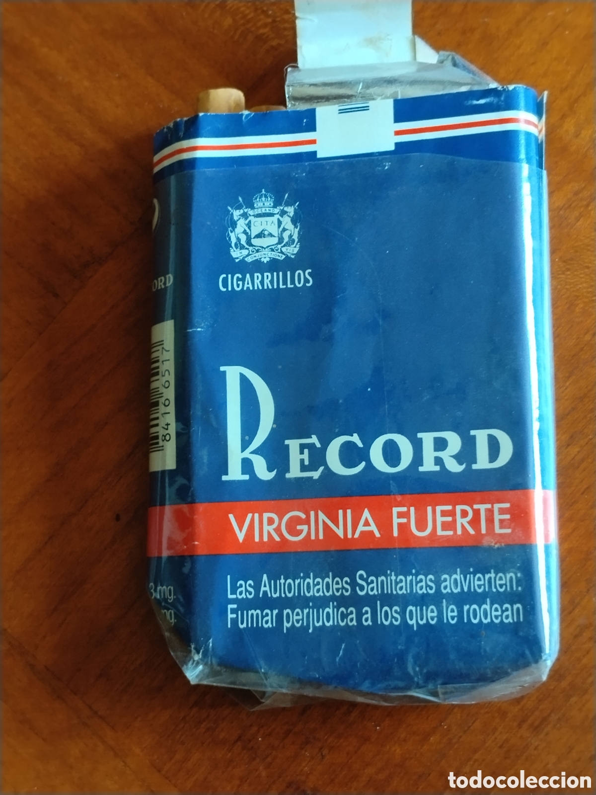 Coleccionismo: Cajetilla de tabaco Record virginia fuerte